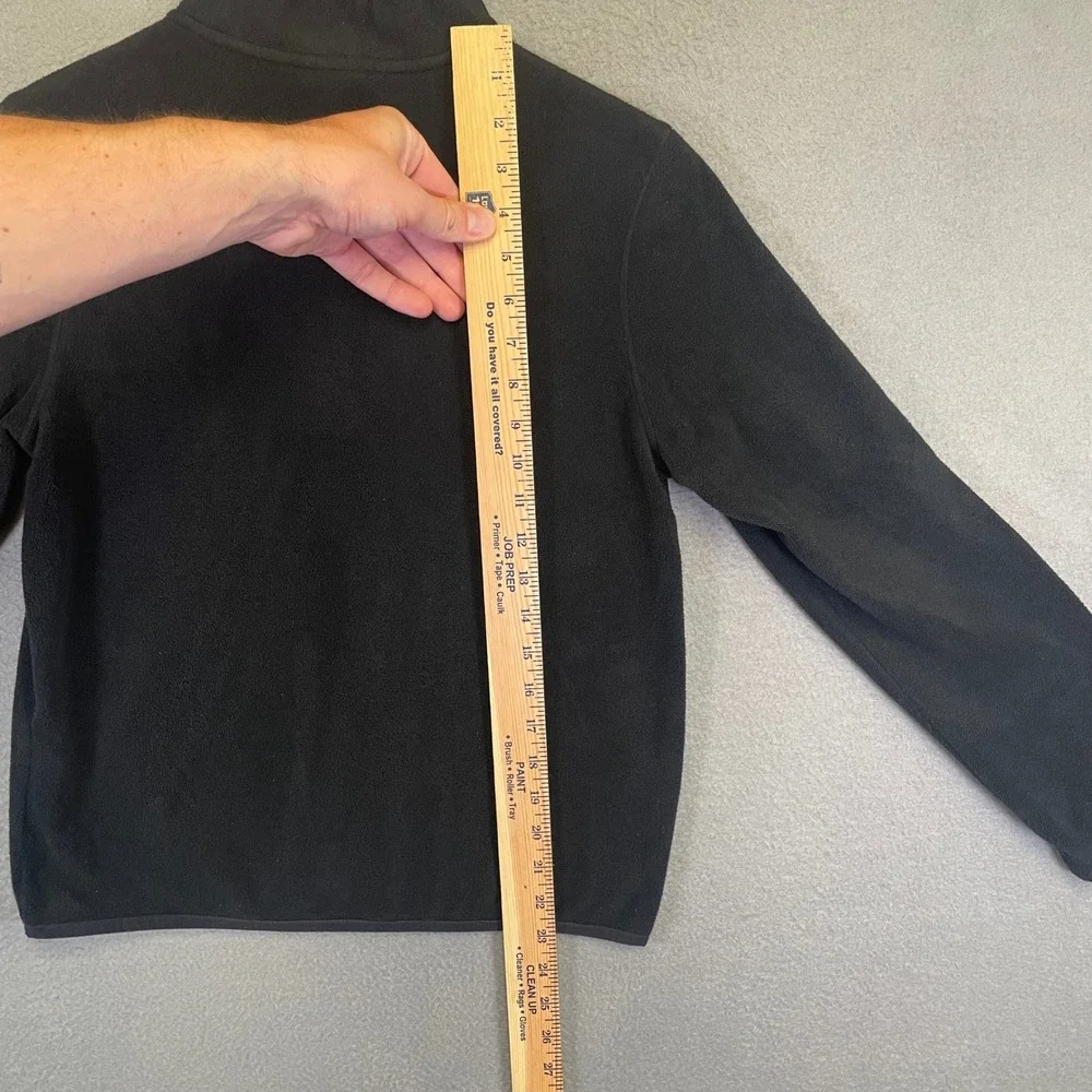 Nike Standard Fit Fleece Snap Mock Neck Pullover Black Boys Large CU2203-010